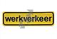 Magneetstrook werkverkeer 40x11cm